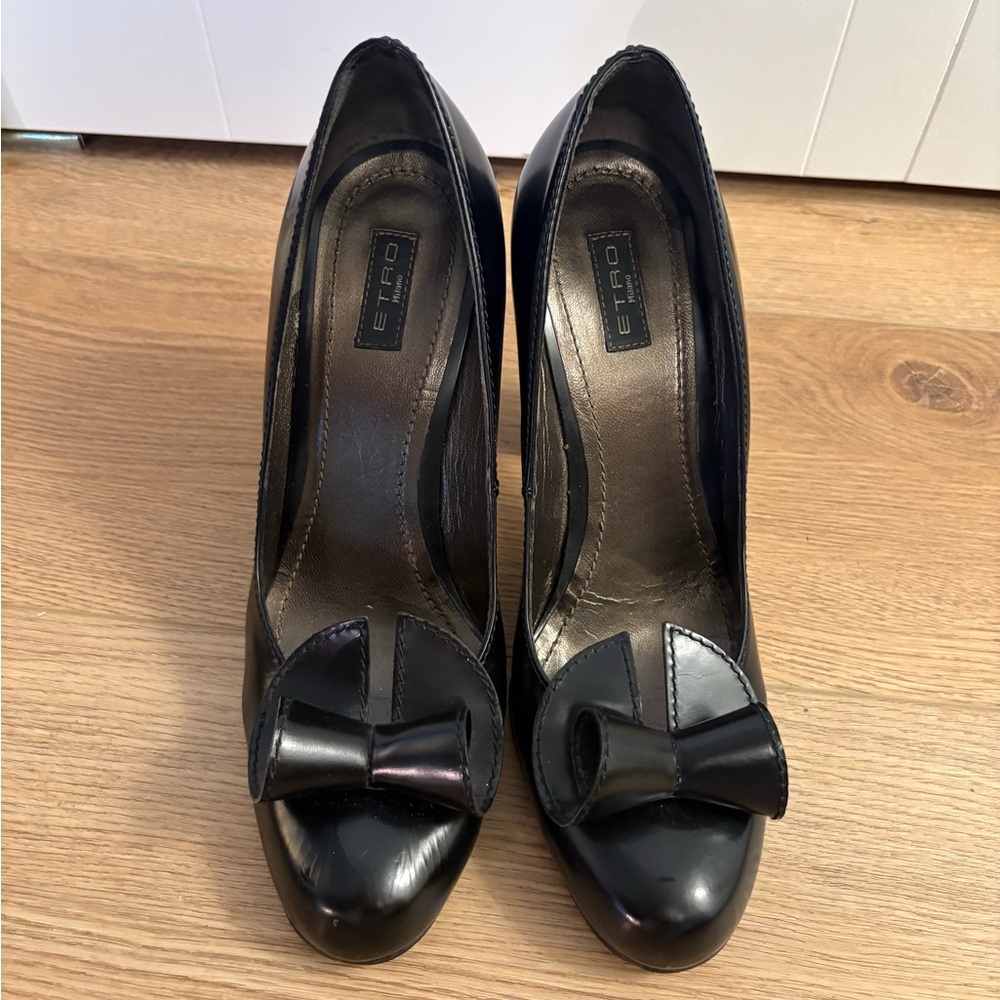 ETRO Milano Block Heels with Swirl